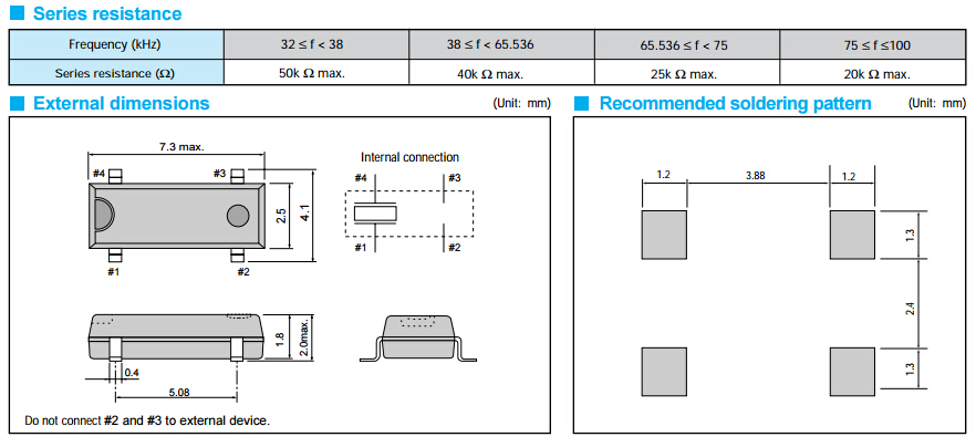 MC-206晶振规格书 MC-206晶振规格书
