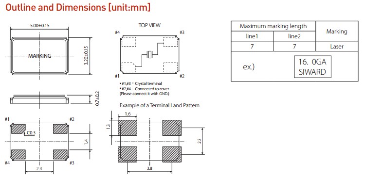 SX-5032晶振规格书