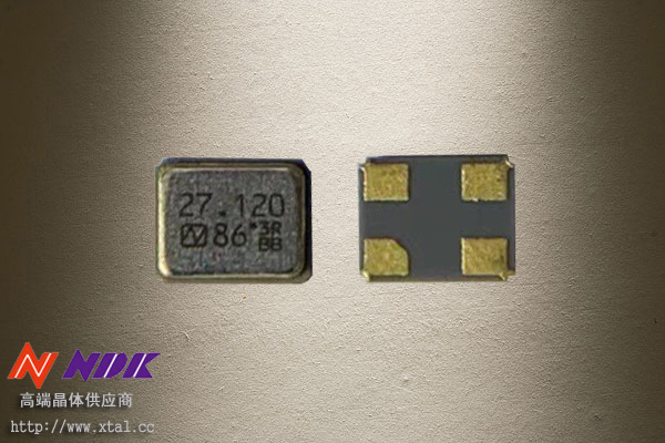 27.12M晶振 8PF 15PPM NX2016SA-27.12MHZ-STD-CZS-3 NDK晶振